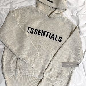 NEW- FOG Essentials Knit Buttercream Hoddie